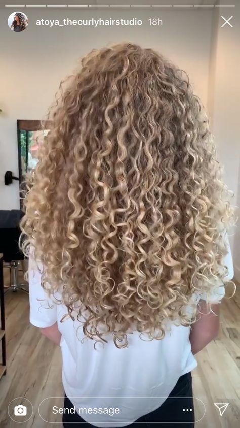 Honey Blonde Natural Curly Hair, Curly Haircolor Ideas Blonde, Blond Natural Curly Hair, Natural Curly Blonde Highlights, Healthy Blonde Curly Hair, Light Blonde Highlights Curly Hair, Blonde Hair Color Ideas Curly, Cool Blonde Curly Hair, Curly Blonde Hair Highlights