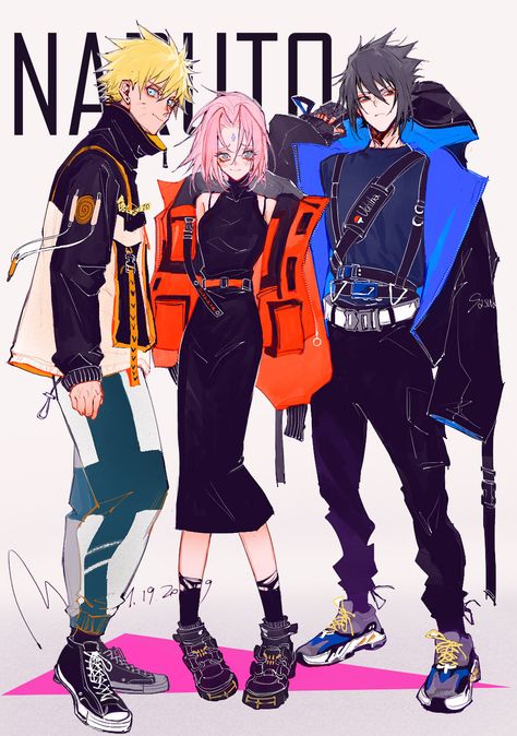 Team 7 Cute, Team Seven Fanart, Naruto Team 7 Fanart, Team 7 Fanart, Tenten Naruto, Naruto Cool, Naruto Team 7, Naruto Family, Sasuke X Naruto