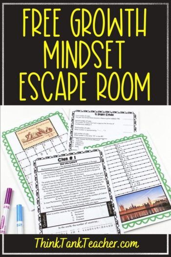 Free Growth Mindset Activities, Growth Mindset Escape Room, Growth Mindset Activities Middle School, Employee Games, Growth Mindset Game, Virtual Escape Room, Worship Pastor, Growth Mindset Lessons, Elementary Technology