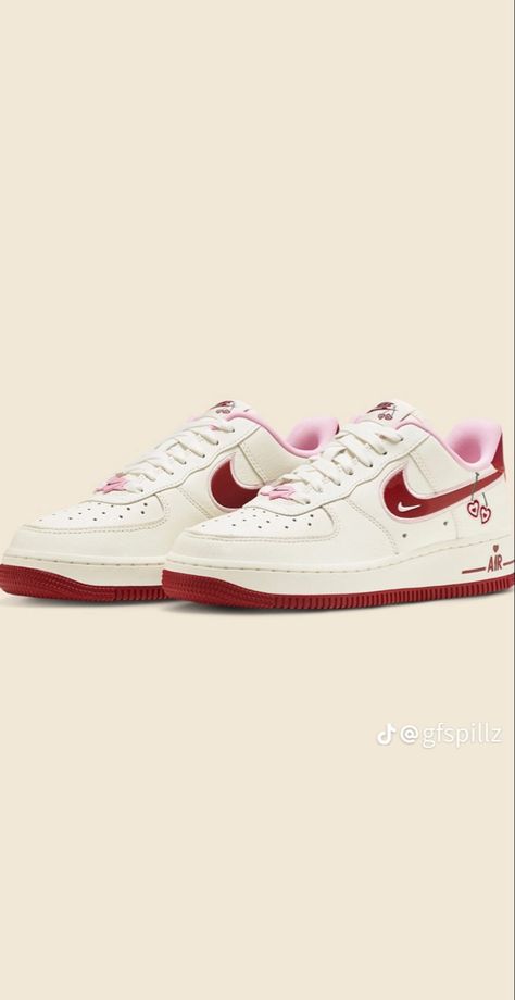 #valentines #gifts #nike #airforce1 #red #pink #shoes #shoesaddict #followme #feed #popular #2023 #cute #sneakers #sneakerhead #heart #style #fitsonpoint #viral #fashion #aesthetic #tiktok Valentine Jordans, Pink Jordans, Nike Quotes, Pink Nike Shoes, Heart Shoes, Cute Nike Shoes, Cute Sneakers, Popular Shoes, Nikes Girl