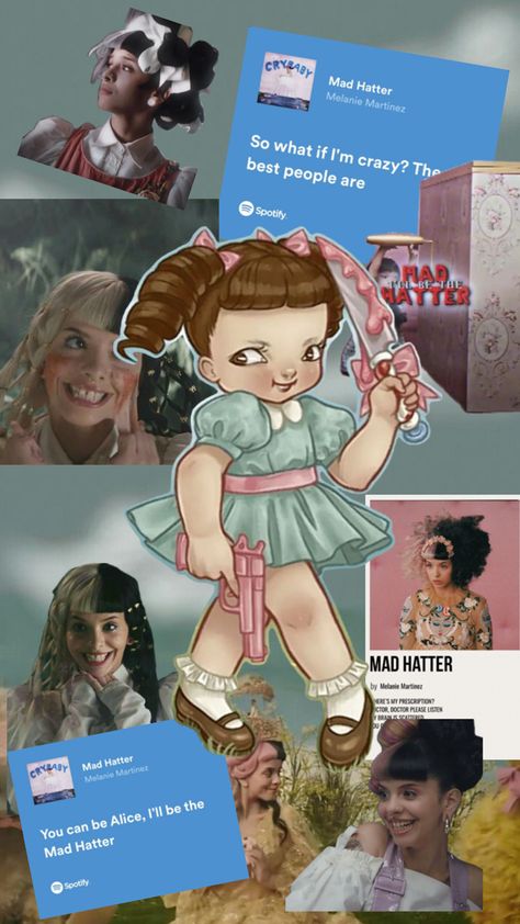 Melanie Martinez mad hatter it's about mental issues and just being crazy so yea Mad Hatter Melanie Martinez, Mad Matter, Mad Hatter Melanie, Im Crazy, Melanie Martinez, Mad Hatter, Good People, Matter