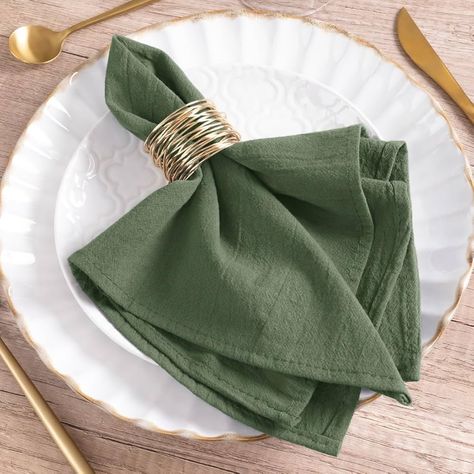 Amazon.com: MLMW Caramel Cotton Linen Napkins Set of 8 Soft Dinner Napkins Cloth 17"×17" Bulk Rustic Table Napkins for Fall Thanksgiving Christmas Wedding Party Table Decoration : Home & Kitchen Wedding Party Table Decorations, Thanksgiving Napkins, Green Napkins, Family Lunch, Rustic Colors, Cloth Napkin, Cloth Dinner Napkins, Table Napkins, Rustic Table