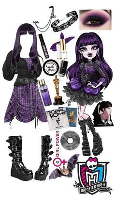 Elissabat is the lovin' daughter to Mavis and Jonathan A vampire and … #fanfiction #Fanfiction #amreading #books #wattpad Monsterhigh Costume Ideas, Monsterhigh Halloween Costume, Elissabat Costume, Grunge Halloween Costume, Vampire And Human, Goth Halloween Costume Ideas, Elissabat Monster High, Monster High Outfits, Monster High Costumes