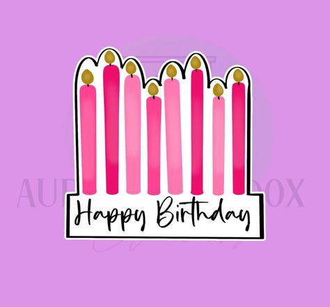 Birthday Candle Cookies, Duck Cookies, Cookies Design, Happy Birthday Cookie, Royal Icing Transfers, Candle Cookies, Happy Birthday Template, Plaque Cookies, Happy Birthday Candles