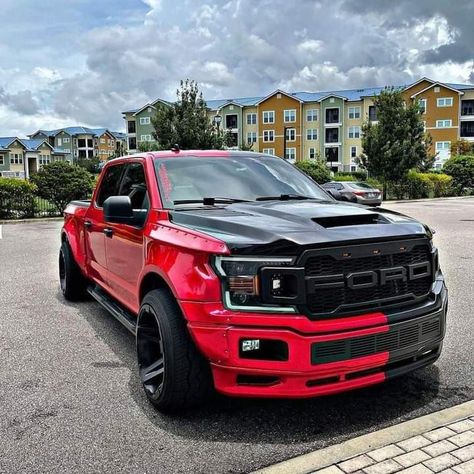 Ford Raptor Truck, Ford Lightning, Ford Sport, Ford Trucks F150, Customised Trucks, Dropped Trucks, Sport Truck, Custom Cars Paint, Truck Mods