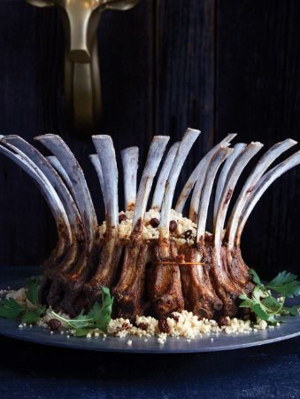 Crown Roast, Berbere Spice, Roasted Lamb, Elegant Crown, Couscous Recipes, Spice Rub, Detail Page, Fenugreek Seeds, Lamb Recipes