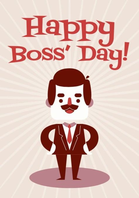 Vintage Creative Boss Day Card Boss Day Card, Bosses Day Cards, Happy Boss's Day, Boss Day, Boss' Day, Brand Kit, Used Tools, Business Branding, Free Graphic Design