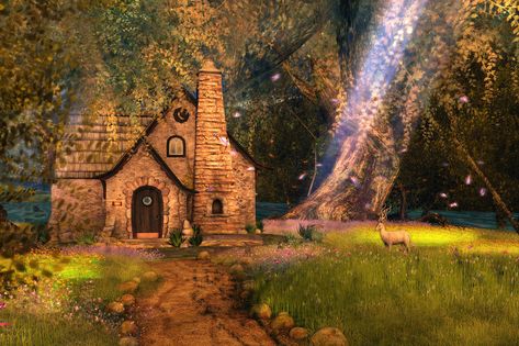 https://flic.kr/p/Zz2Evf | Fairy Tale Cottage Woodland Cottage Exterior, Fairy Tale Cabin, Faerie Cottage Aesthetic, Witch Cottage Exterior, Fairytale Cottage Aesthetic, Fairy Cottage Aesthetic, Fae Kingdom, Fairytale Cottage Interiors, Fairyland Cottage