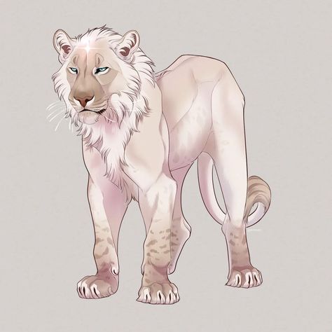 White Lion Character Design, Snow Leopard Human Hybrid, Lion Oc Female, White Lion Drawing, Male Lion Drawing, Lion Oc Art, Lioden Art, Lion Fursona, Lion Character Design