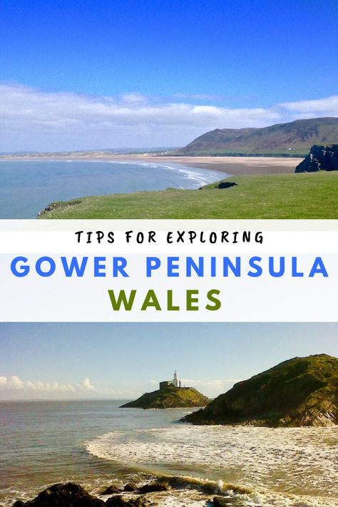 Guide to the Gower Peninsula in Wales, great UK beaches, beautiful UK places, Swansea, Mumbles Wales Beach, Swansea Wales, Uk Places, Gower Peninsula, Devon Coast, Uk Beaches, Visit Uk, Wales Travel, Visit Wales