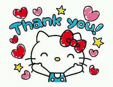 Thanks Gif, Thank You Gifs, Hello Kitty Imagenes, Kitty Kisses, Thank You Wishes, Love Heart Gif, Blowing Kisses, Hello Kitty Images, Thank You Quotes