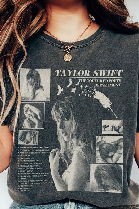 Sweatshirt Gift for Swiftie Fan, The Tortured Poets Department Comfort Colors Shirt, TS New Album Poets, New Album, Comfort Colors, Cool Style, Celebrity Style, Fashion Outfits, Sweatshirts, Celebrities, T Shirt