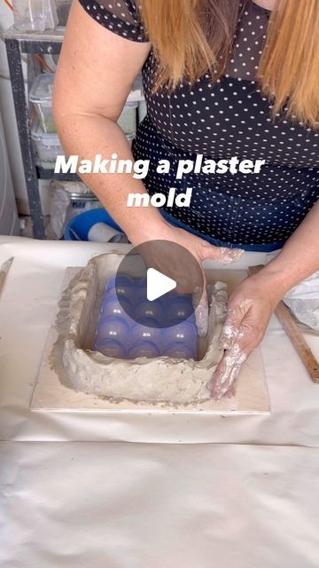 NTM [Naomi Burnham]Ceramic Artist on Instagram: "Making a 1-part, plaster mould. I have a few plans for this mould but I’ll show you the first in my next reel #moldmaking #processvideo #potterystudio" Rap Studio, Pottery Molds, Clay Tips, Plaster Molds, Molding Clay, Pottery Studio, Artist On Instagram, Ceramic Artists, Mold Making