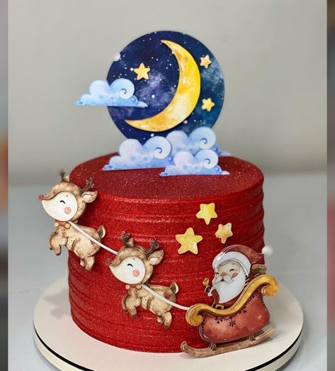 Christmas Themed Cake, Christmas Cake Designs, Beautiful Cake Designs, New Year's Cake, Christmas Cake Decorations, Xmas Cake, Ultimate Christmas, Christmas Cupcakes, Dessert Decoration