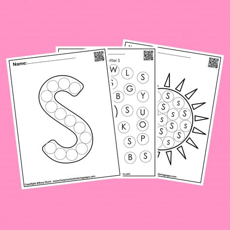 Free 200+ ABC dot markers pages - Busy Shark Abc For Toddlers, Coloring Pages For Preschoolers, Dot Marker Printables, Learn Abc, Learn Alphabet, Dot Marker Activities, Coloring Book Download, Positive Affirmations For Kids, Dot Worksheets