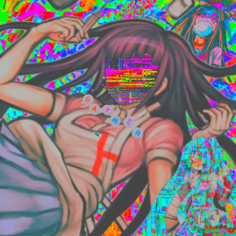 Glich Core, Hyper Pop, 2020 Pfp, 2020 Core, Mikan Tsumiki, Dreamcore Weirdcore, Danganronpa, Profile Pictures, Anime Icons