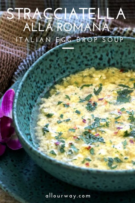 Stracciatella Recipe, Italian Egg Drop Soup, Stracciatella Soup, Bisque Soup Recipes, Italian Eggs, Bisque Soup, Quick Soup, Egg Drop Soup, Not In The Mood