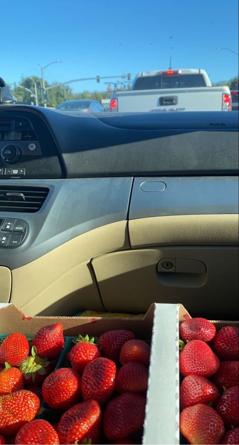 strawberries | car | red Fake Story, Strawberries, Fruit, Red, Quick Saves