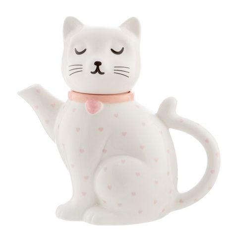 Kawaii cat teapot - Sass and Belle Empress Matilda, Teapot Tattoo, Cute Tea Cups, Pretty Furniture, Cute Teapot, Novelty Teapots, Cat Teapot, Guinea Pig Toys, Cat Items