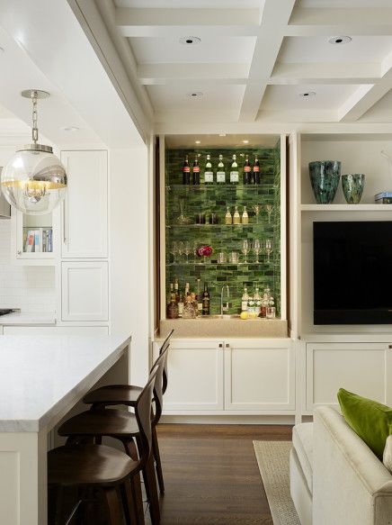 Home bar Hidden Mini Bar, Bar Nook, Iron Stone, Hidden Bar, Lucy Williams, Built In Bar, Home Bar Designs, Classic Kitchen, Up House