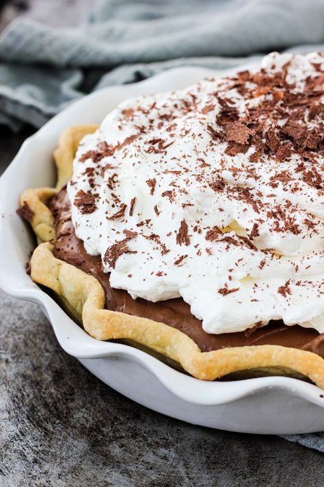 Chocolate French Silk Pie Recipe, Chocolate French Silk Pie, Tofu Pie, French Silk Pie Recipe, Tofu Dessert, Silk Pie Recipe, Baker Bettie, Chocolate Silk Pie, French Silk Pie