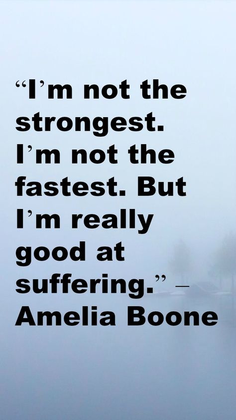 “I’m not the strongest.  I’m not the fastest. But  I’m really  good at suffering.” – Amelia Boone Amelia Boone, David Goggins, Running, Quotes, Books, Quick Saves