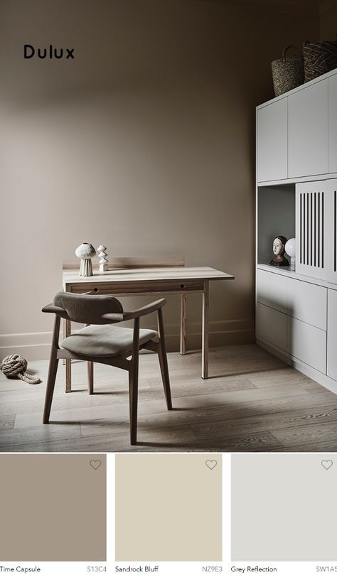 Dulux Time Capsule, Sandrock Bluff and Grey Reflection. Neutral Paint Colors 2020 - Interiors By Color Dulux Australia, Dulux Weathershield, Most Popular Paint Colors, Dulux Paint, Popular Paint Colors, Color Forecasting, Neutral Paint Color, Clay Clay, Neutral Paint Colors