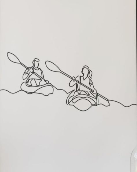 Kayak Doodle, Kayak Tattoos, Kayak Drawing, Wave Drawing, Ink Doodles, Design Motifs, Architecture Design Drawing, Kayak Tours, Whitewater Kayaking