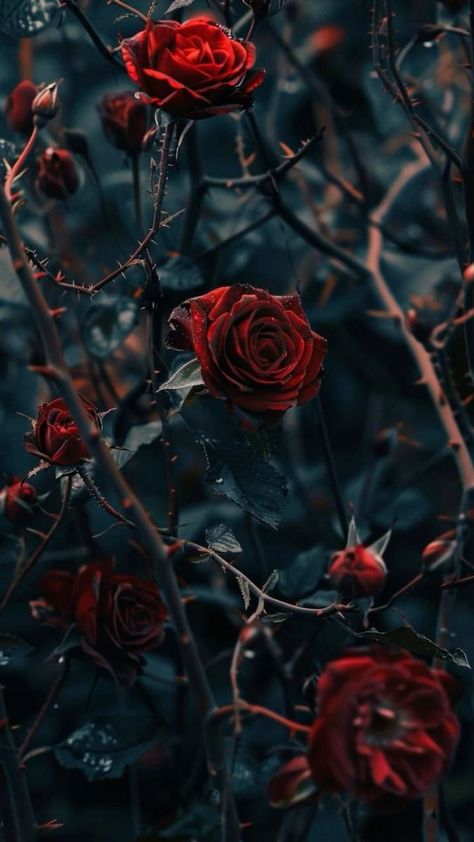 Fun Backgrounds, Roses Gothic, Burgundy Aesthetic, Dark Roses, Dark Forest Aesthetic, Dark Red Roses, Nails Dark, Gothic Rose, Gothic Wallpaper