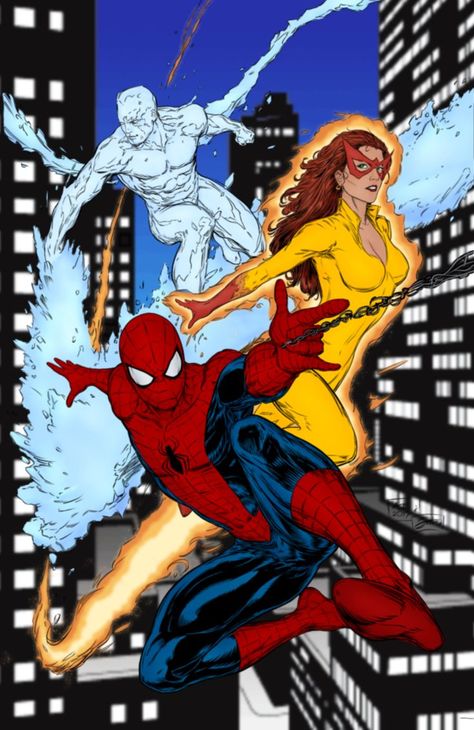 Spiderman And His Amazing Friends, Firestar Marvel, Demetrius Johnson, Iceman Marvel, Amazing Spider Man 3, Marvel Ultimate Spider Man, Dc Comics Vs Marvel, Spidey And His Amazing Friends, Vintage Marvel