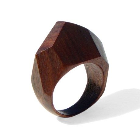 Gem Pallissander Wood Ring Arosha Wood Jewelery, Wood Ring, Wooden Ring, Wood Rings, Whittling, Wooden Rings, Bijoux Diy, Contemporary Jewelry, Wood Jewellery