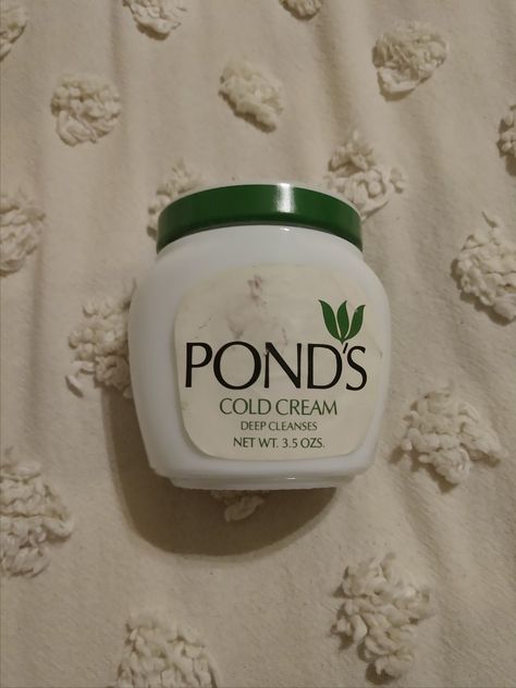 1960 Ponds Glass Cold Cream Ponds Cold Cream, Cold Cream, Hygiene Products, Old Bottles, Ponds, Vintage Beauty, Cream, Glass, Beauty