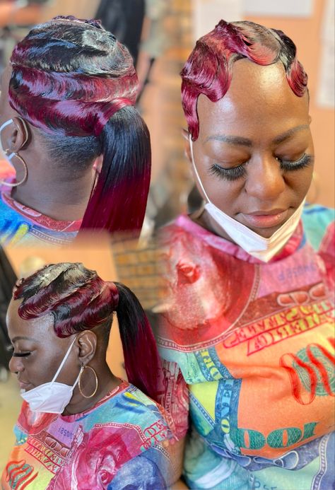 Finger Wave Hair, Finger Waves, 90s Hairstyles, Hair Waves, Face Paint, Carnival Face Paint, Hair Wrap, Carnival, Hair Styles