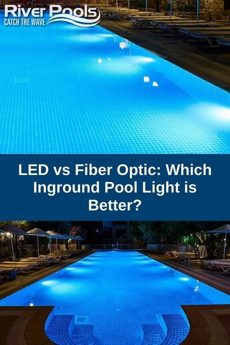 Pool Lighting Ideas Inground, Fiber Glass Pool Ideas, Pool Lighting Ideas, Pool Grotto, Inground Pool Lights, Led Ideas, Fiber Optic Lights, Pool Lighting, Inground Pool Designs