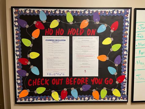 Christmas Bulletin Board Ideas Ra, Christmas Ra Board, December Ra Bulletin Board, Ra Christmas Bulletin Boards, Res Life Bulletin Boards, October Bulletin Boards, Ra Door Decs, College Bulletin Boards, Ra Themes