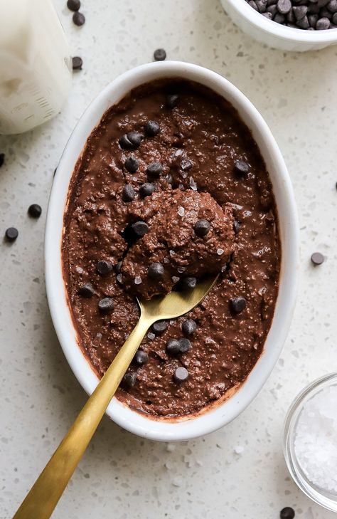 Brownie Batter Overnight Oats (Protein Recipe) Brownie Overnight Oats, Brownie Batter Overnight Oats, Starch Solution Diet, School Meal Prep, Overnight Oats Protein, Healthy Protein Desserts, The Starch Solution, Oats Protein, Protein Packed Smoothies