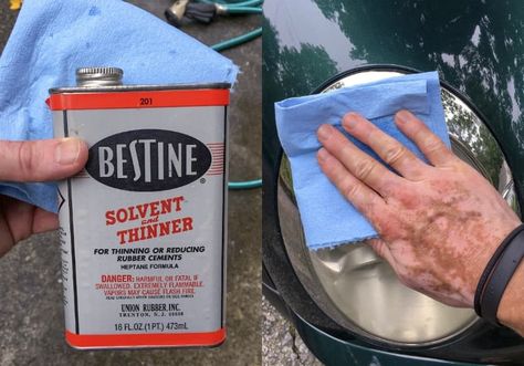 Cleaning a headlight with Bestine solvent and thinner Rust Cleaner, Best Headlights, Headlight Cleaner, Headlight Restoration Kit, How To Clean Headlights, Clean Baking, Headlight Restoration, Car Brake, Glass Cooktop