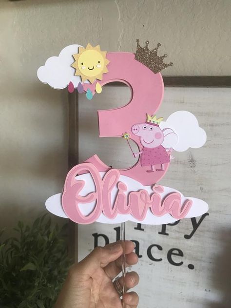 Pig Birthday Decorations, Peppa Pig Birthday Decorations, Pig Cake Topper, Peppa Pig Birthday Party Decorations, Peppa Pig Decorations, Peppa Pig Cake Topper, Peppa Pig Birthday Cake, Pig Birthday Cakes, Pig Birthday Party