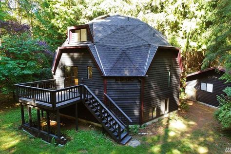 Monolithic Dome Homes, Geodesic Dome Homes, Dome Home, Geometric Architecture, Dome House, Geodesic Dome, Round House, Eco House, Forest House