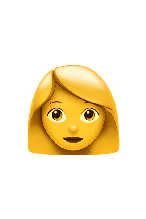 The emoji 👩 depicts a female human face with long hair. The woman's face is shown in a frontal view, with two eyes, a nose, and a mouth. The hair is shown as long and flowing, with some strands falling over the shoulders. The woman's skin tone may vary depending on the platform used. Overall, the emoji represents a generic woman and can be used to convey femininity, beauty, or simply to refer to a woman in general. Neutral Face Expression, Emoji People, Apple Emojis, Emoji Challenge, Two Eyes, The Sims 4 Skin, Girl Emoji, Emoji Combinations, The Emoji