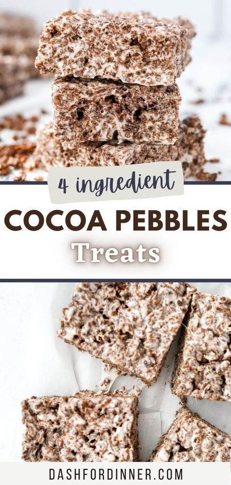 Rice Crispy Treat With Chocolate, Rice Krispie Treats With Cocoa Pebbles, Coco Puff Rice Krispie Treats, No Bake Cereal Treats, Cocoa Puff Rice Krispie Treats, Coco Krispies Recipes, Coco Crispy Treats, Coco Pebbles Treats, Cocoa Pebbles Treats