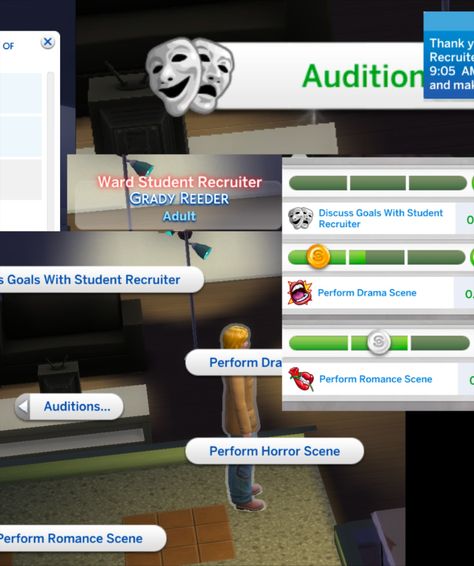 More immersive acting career. Sims 4 Actor Career, Sims 4 Acting Career, Sims 4 Acting Mod, Sims 4 Celebrity Mod, Sims Traits, Acting School, Movie Studio, Acting Career, Sims 4 Gameplay