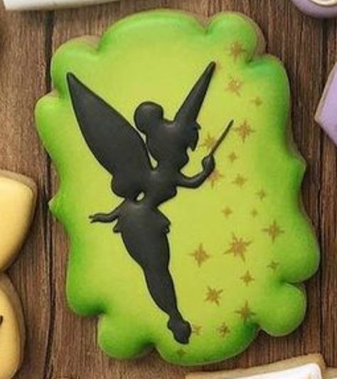 Tinker Bell Cookies, Tinkerbell Cookies, Fairy Cookies, Petar Pan, Disney Cookies, Tinkerbell Party, Disney Fairy, May Birthday