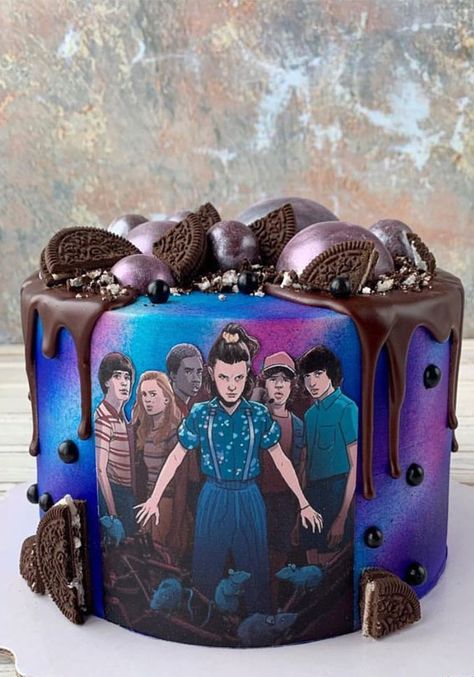 Cute 1st baby birthday cake designs , first birthday cake ideas Birthday Cake Stranger Things, Stranger Things Cake Topper, Stranger Things Birthday Cake, First Birthday Cake Ideas, Stranger Things Cake, Stranger Things Birthday, Stranger Things Halloween, Stranger Things Girl, My Calendar