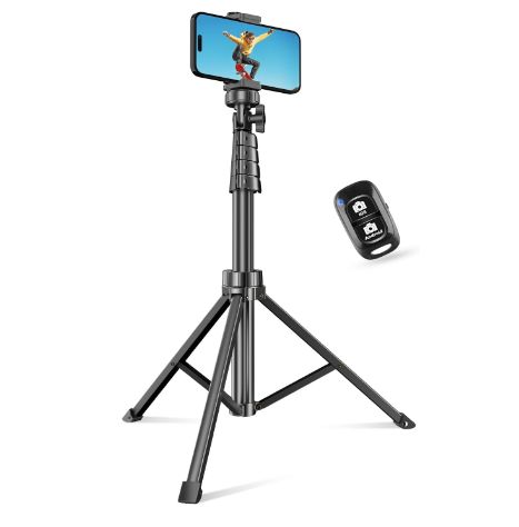 SENSYNE 62" Phone Tripod & Selfie Stick, Extendable Cell Phone Tripod Stand with Wireless Remote and Phone Holder, Compatible with iPhone Android Phone, Camera Tripod For Phone, Phone Tripod Stand, Phone Tripod, Tripod Stand, Phone Camera, Photography Gear, Selfie Stick, Camera Accessories, Android Phone