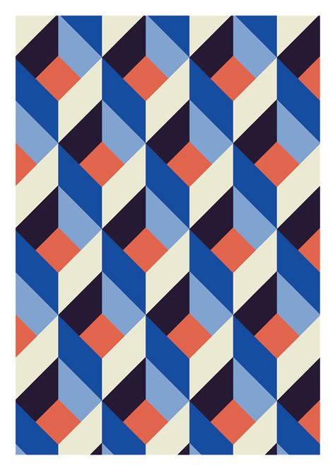 Abstract print by DURIDO (Mojca Dolinar), in Ljubljana, Slovenia Quilt Modernen, Plakat Design, Lukisan Cat Air, Graphic Patterns, Textile Patterns, Art Abstrait, Geometric Designs, Geometric Art, Geometric Patterns