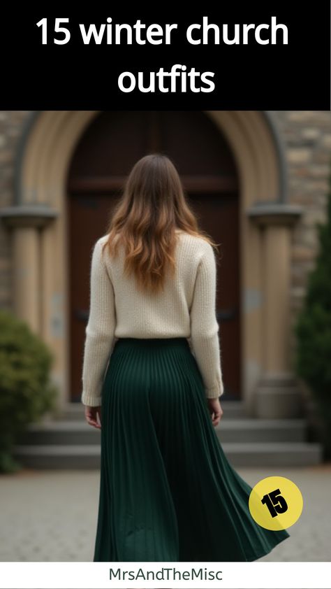 winter church outfits Sunday Chic Outfit, Monochromatic Modest Outfit, Cold Weather Skirt Outfits Modest, Modest Lds Outfits, Styling A Skirt In Winter, Sunday Church Outfit Winter Casual, Dark Blue Long Skirt Outfit, Layer Dresses For Winter, Vintage Church Outfits