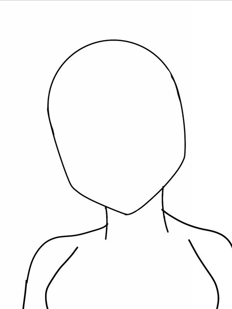 Cartoon Body Base With Hair, Person Outline Sketch, Anime Outline Templates, Drawing Outlines People, Oc Outline, Outline Of A Person, Person Base, People Outline, Person Template