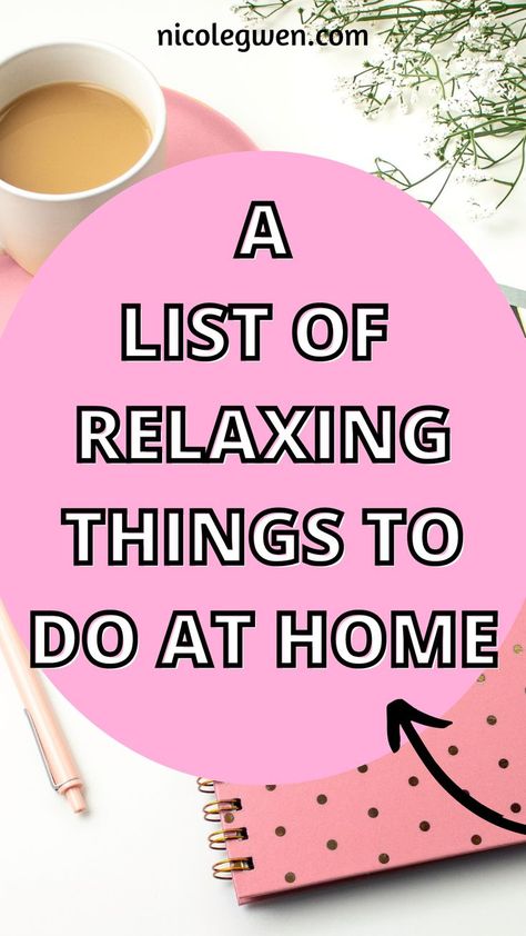 relaxing things to do at home Relaxing Things To Do, Ways To Destress, Lifestyle Hack, Things To Do At Home, Relaxation Room, Love Yourself First, Self Help Books, Ways To Relax, That One Friend