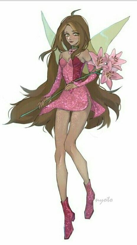 Flora Winx Club Fanart, Comics Sketch, Winx Flora, Childhood Art, Lizzie Hearts, Fairy Paintings, Klub Winx, Disney Princess Art, Princess Art